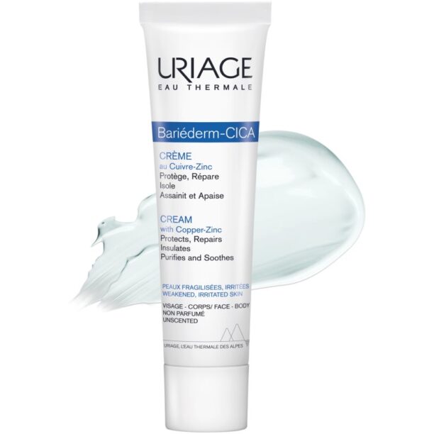 Uriage Bariéderm Cica-Cream with Copper-Zinc cremă reparatoare cu cupru și zinc cu Panthenol 100 ml preţ