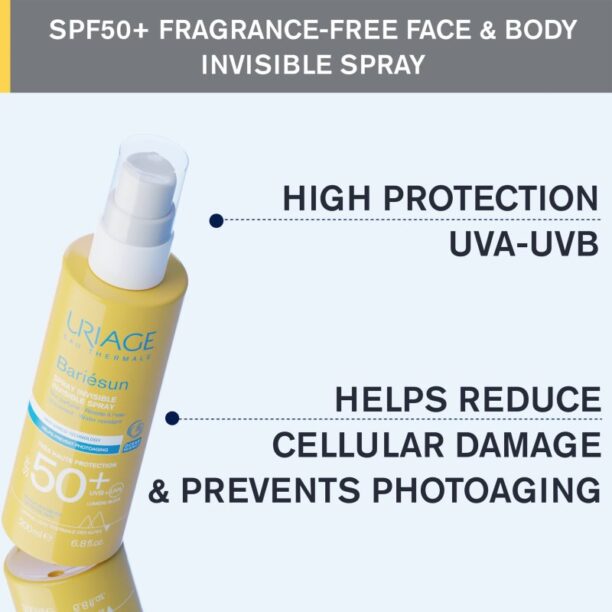 Preţ Uriage Bariésun Bariésun-Repair Balm spray de protecție pentru față și corp SPF 50+ 200 ml