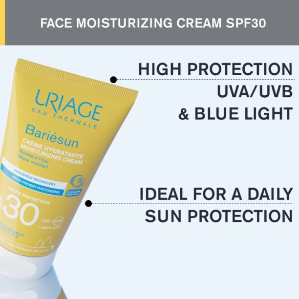 Original Uriage Bariésun Cream SPF 30 crema de protectie pentru fata si corp SPF 30 50 ml