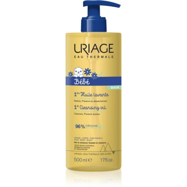 Uriage Bébé 1st Cleansing Oil ulei de curatare hranitor pentru copii 500 ml preţ