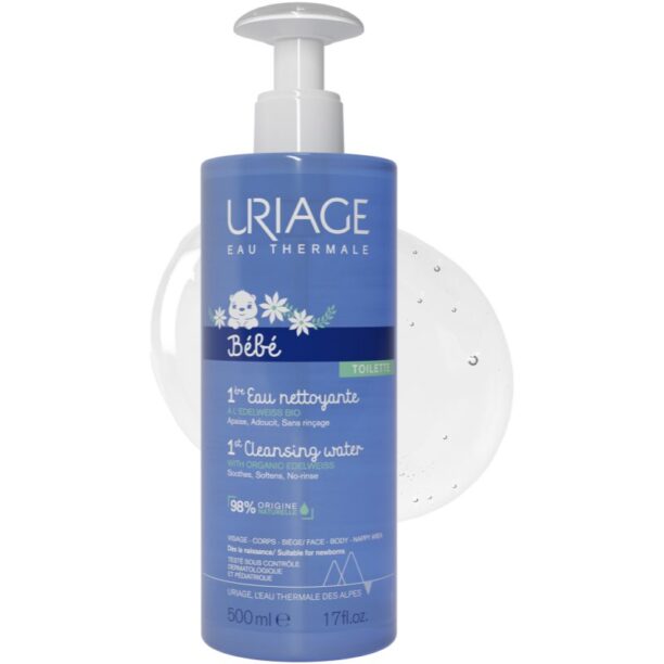 Uriage Bébé 1st Cleansing Water lotiune de curatare corp si fata 500 ml preţ