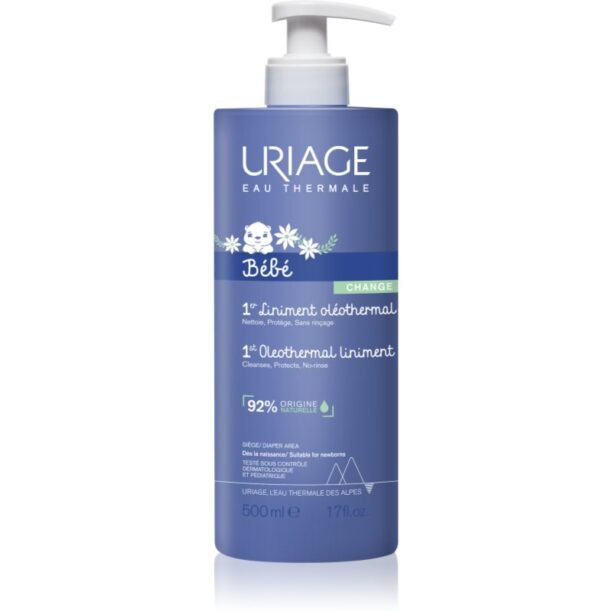 Uriage Bébé 1st Oleothermal Liniment crema de curățare cremoasă pentru copii in zona scutecelor 500 ml preţ