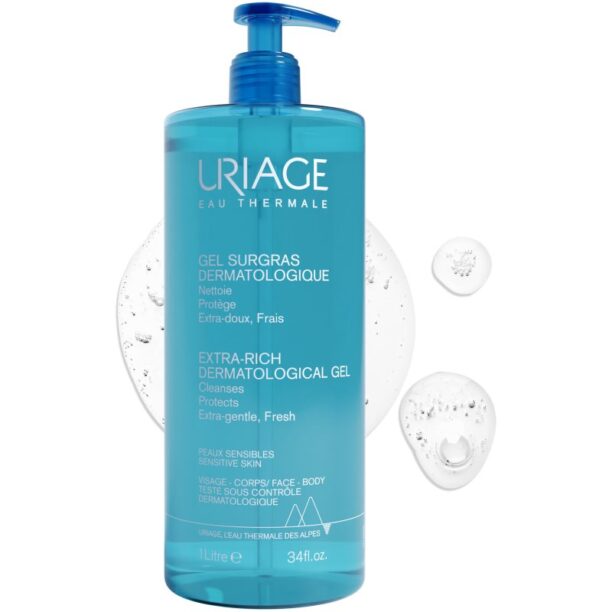 Uriage Hygiène Extra-Rich Dermatological Gel gel de curățare pentru fata si corp 1000 ml preţ