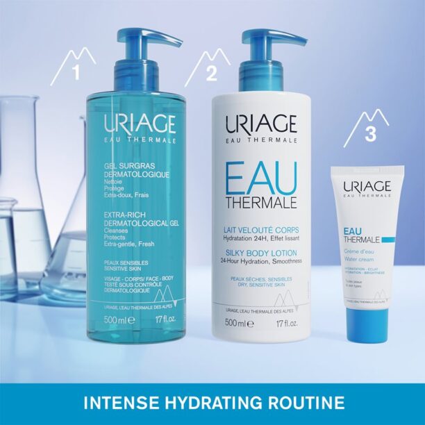 Original Uriage Hygiène Extra-Rich Dermatological Gel gel de curățare pentru fata si corp 1000 ml