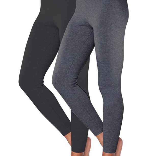 VIVANCE Leggings  gri metalic / negru preţ