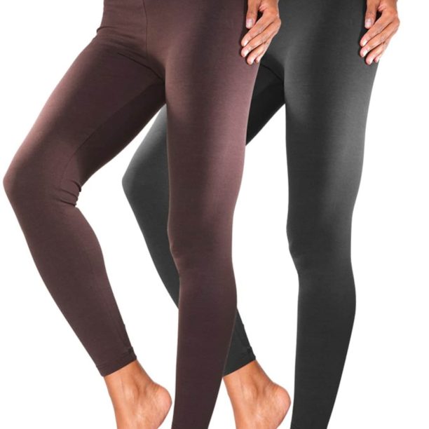 VIVANCE Leggings  maro / negru