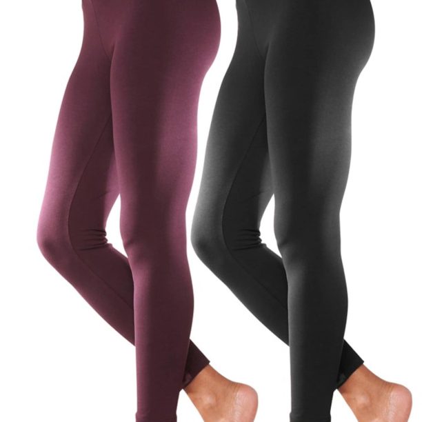 VIVANCE Leggings  roșu bordeaux / negru