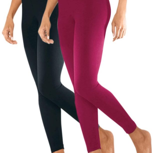 VIVANCE Leggings  roz zmeură / negru