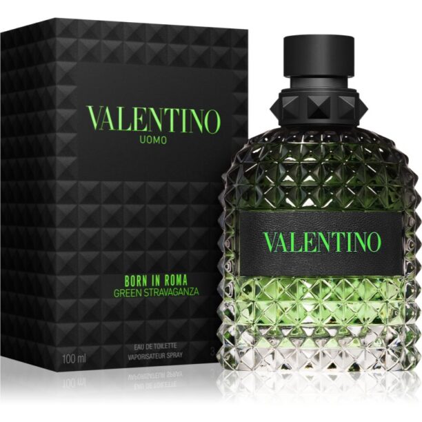 Cumpăra Valentino Born in Roma Green Stravaganza Uomo Eau de Toilette pentru bărbați 100 ml