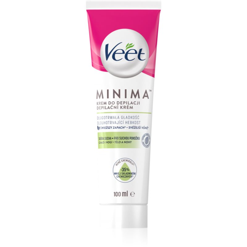 Veet Minima Dry Skin cremă depilatoare cu efect hidratant pentru piele uscata 100 ml preţ