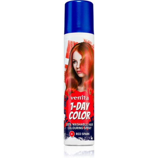 Venita 1-Day Color spray colorat pentru păr culoare No. 4 - Red Spark 50 ml