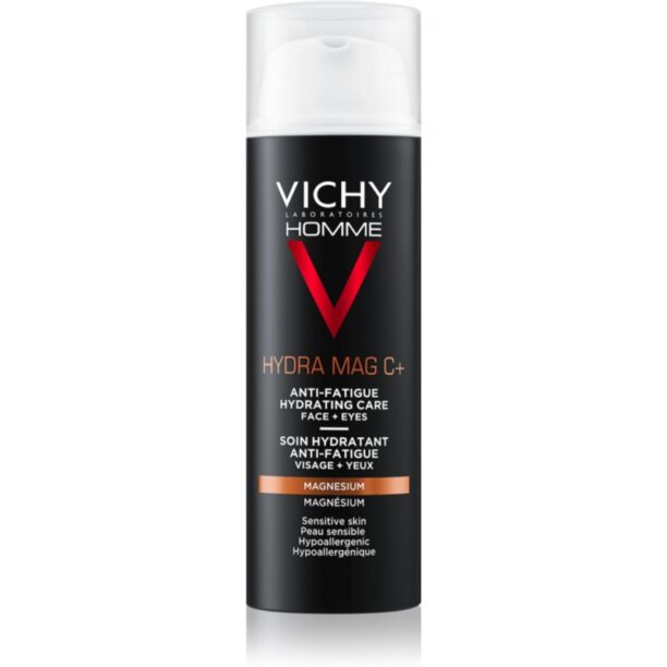 Vichy Homme Hydra-Mag C tratament de hidratare împotriva semnelor de oboseală pe zona feței și a ochilor 50 ml preţ