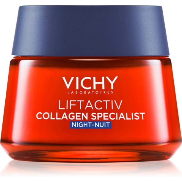 Vichy Liftactiv Collagen Specialist Cremă de noapte intensă pentru riduri 50 ml preţ