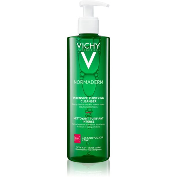 Vichy Normaderm Phytosolution gel intens pentru curatare impotriva imperfectiunilor pielii cauzate de acnee 400 ml preţ