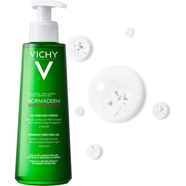 Cumpăra Vichy Normaderm Phytosolution gel intens pentru curatare impotriva imperfectiunilor pielii cauzate de acnee 400 ml