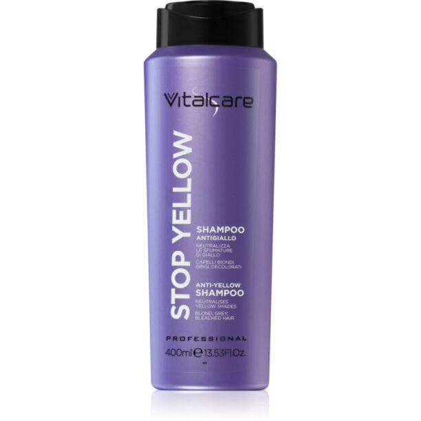 Vitalcare Professional Stop Yellow sampon violet pentru părul blond şi gri 400 ml