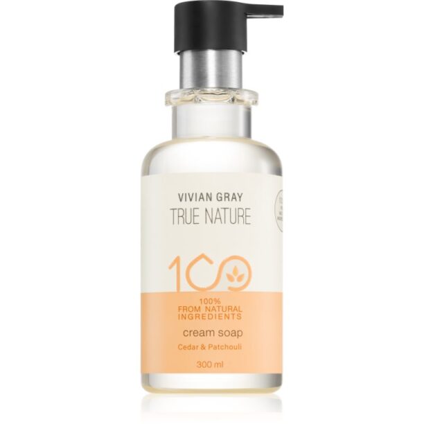 Vivian Gray True Nature Cedar & Patchouli sapun crema hidratant 300 ml