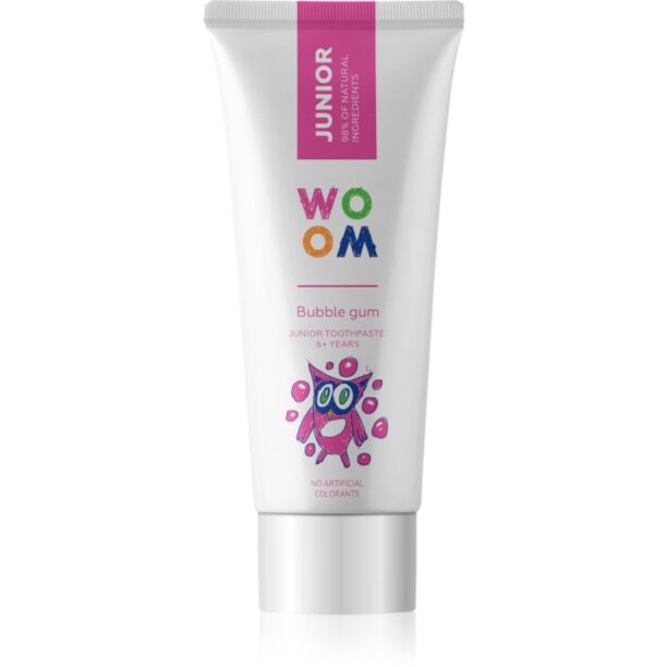 WOOM Junior Bubblegum pasta de dinti pentru copii 50 ml preţ