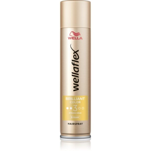 Wella Wellaflex Brilliant Color fixativ păr pentru fixare medie pentru păr vopsit 250 ml preţ