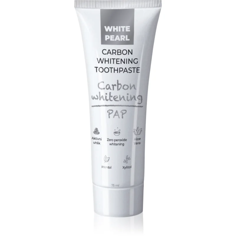 White Pearl PAP Carbon Whitening pasta de dinti pentru albire 75 ml