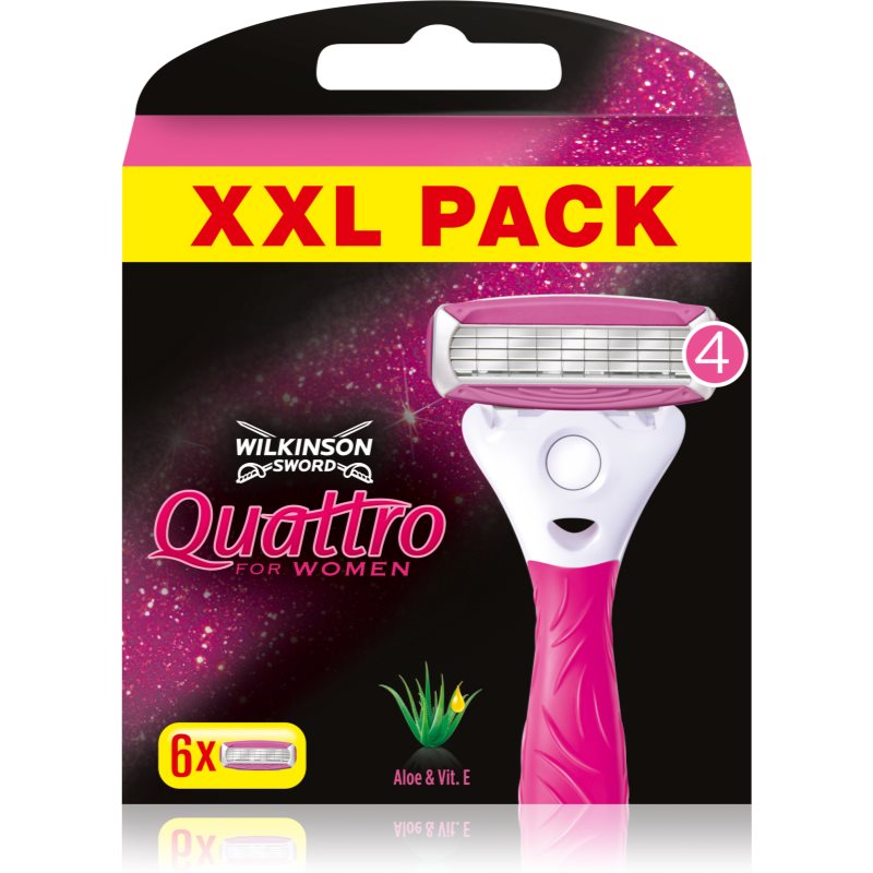 Wilkinson Sword Quattro for Women Aloe & Vit. E capete de schimb 6 buc preţ