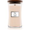 Woodwick White Honey Miel Blanc lumânare parfumată  cu fitil din lemn 609.5 g