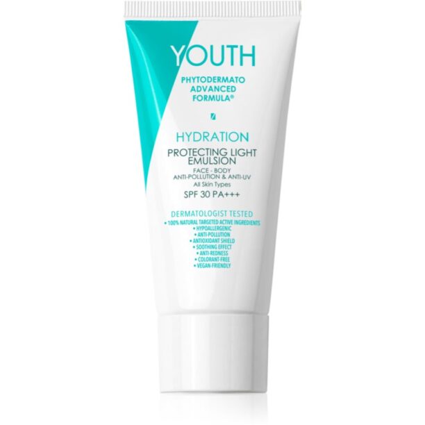 YOUTH Hydration Protecting Light Emulsion crema de protectie pentru fata si corp SPF 30 50 ml preţ