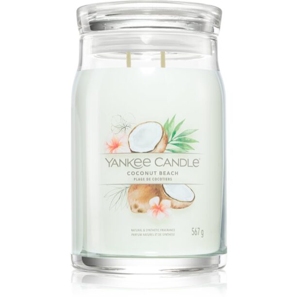 Yankee Candle Coconut Beach lumânare parfumată Signature 567 g