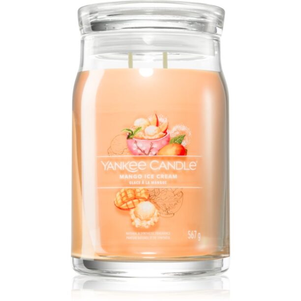 Yankee Candle Mango Ice Cream lumânare parfumată Signature 567 g