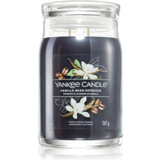 Yankee Candle Vanilla Bean Espresso lumânare parfumată Signature 567 g