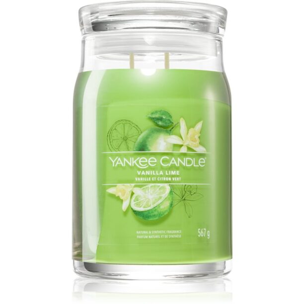 Yankee Candle Vanilla Lime lumânare parfumată Signature 567 g