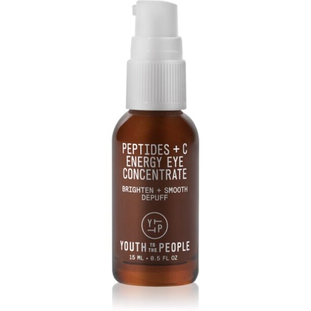 Youth To The People Energy Peptides + C Eye Concentrate ser concentrat zona ochilor cu vitamina C 15 ml preţ