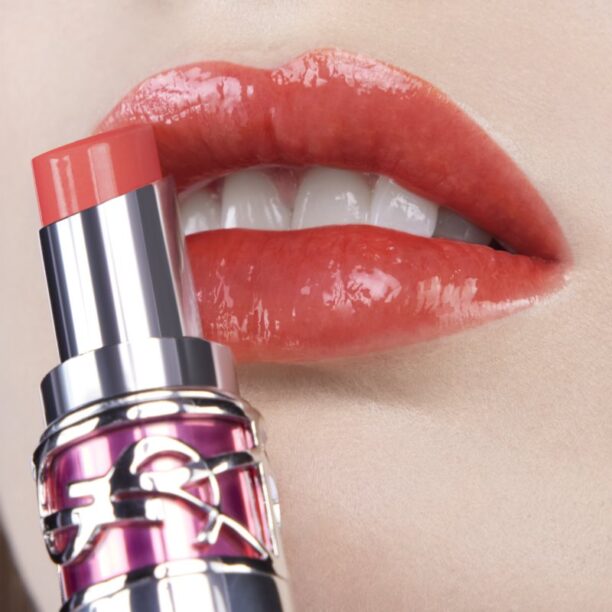 Original Yves Saint Laurent Loveshine Candy Glaze lip gloss hidratant pentru femei 12 Coral Excitement 3.2 g