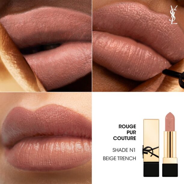 Cumpăra Yves Saint Laurent Rouge Pur Couture ruj pentru femei N1 Beige Trench 3