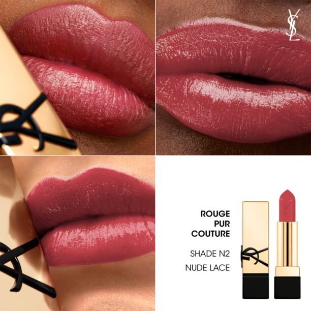 Cumpăra Yves Saint Laurent Rouge Pur Couture ruj pentru femei N2 Nude Lace 3