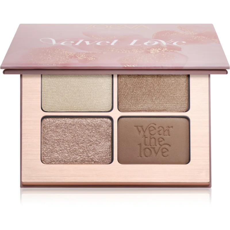 ZOEVA Velvet Love Eyeshadow Quad paletă cu farduri de ochi culoare Beautiful Bright Eyes 4x1