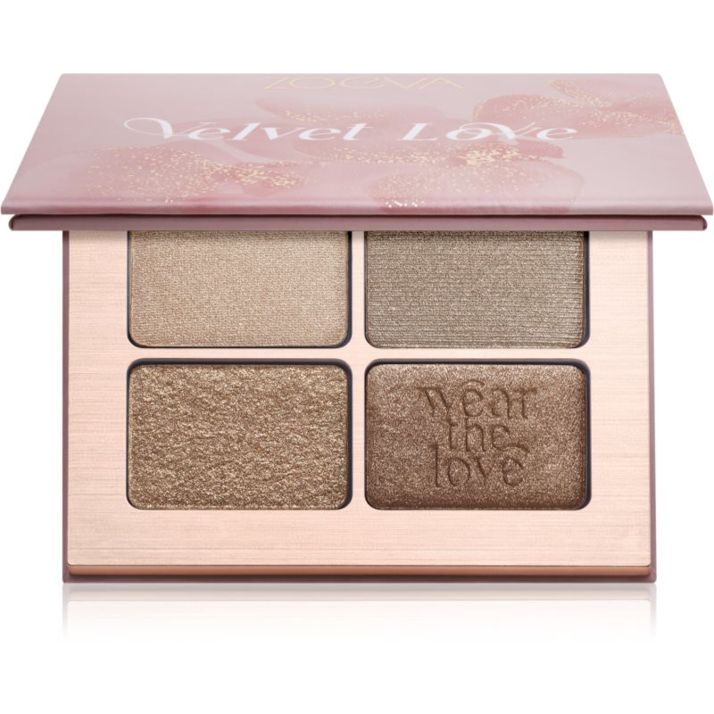 ZOEVA Velvet Love Eyeshadow Quad paletă cu farduri de ochi culoare Velvet Love Eyeshadow Quad Palette 4x1