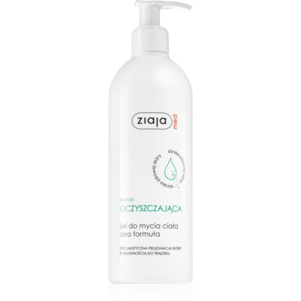 Ziaja Med Antibacterial Care gel de curatare pentru reducerea sebumului pentru corp 400 ml