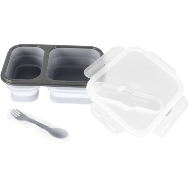 Zopa Silicone Lunch Box Large serviciu de masă pentru copii Dove Grey 21x15 cm 1 buc preţ