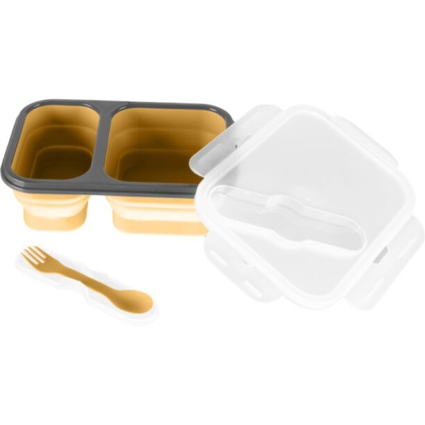 Zopa Silicone Lunch Box Large serviciu de masă pentru copii Mustard Yellow 21x15 cm 1 buc preţ