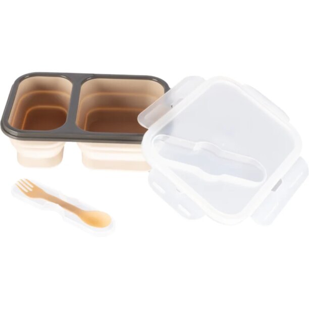 Zopa Silicone Lunch Box Large serviciu de masă pentru copii Sand Beige 21x15 cm 1 buc preţ