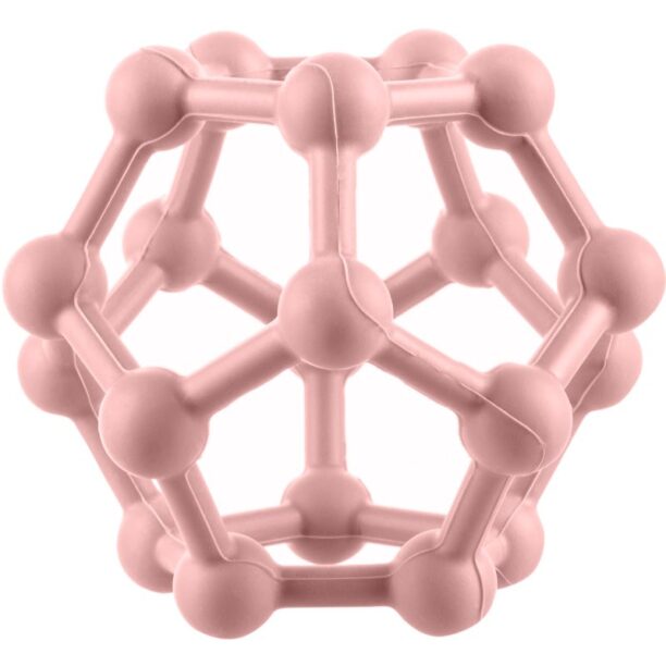 Zopa Silicone Teether Atom jucărie pentru dentiție Old Pink 1 buc preţ