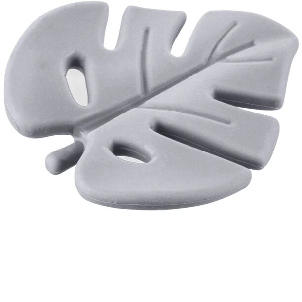 Zopa Silicone Teether Leaf jucărie pentru dentiție Dove Grey 1 buc preţ