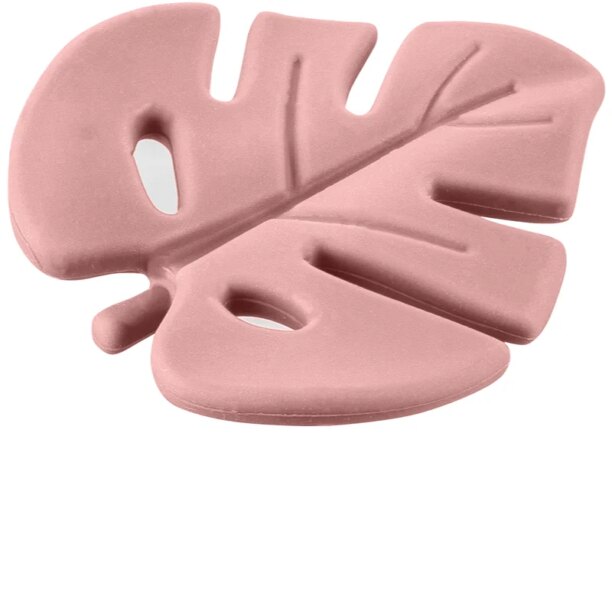 Zopa Silicone Teether Leaf jucărie pentru dentiție Old Pink 1 buc preţ