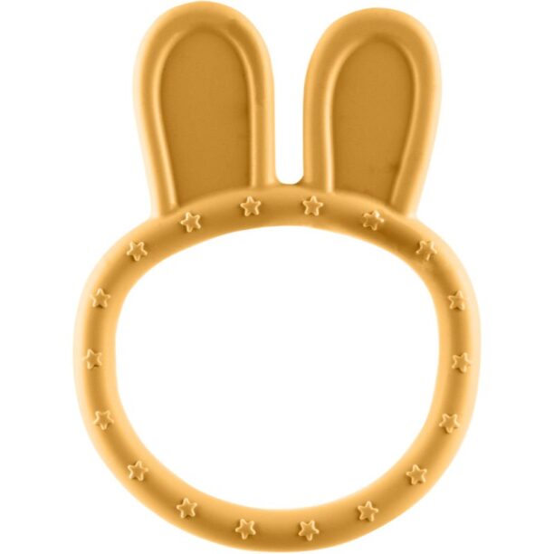 Zopa Silicone Teether Rabbit jucărie pentru dentiție Mustard Yellow 1 buc preţ