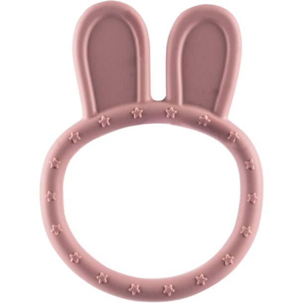 Zopa Silicone Teether Rabbit jucărie pentru dentiție Old Pink 1 buc preţ