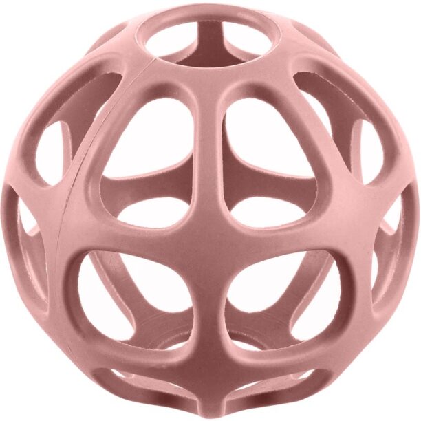 Zopa Silicone Teether Round jucărie pentru dentiție Old Pink 1 buc preţ