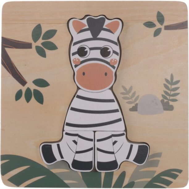 Zopa Wooden Puzzle Small puzzle din lemn Zebra 1 buc preţ