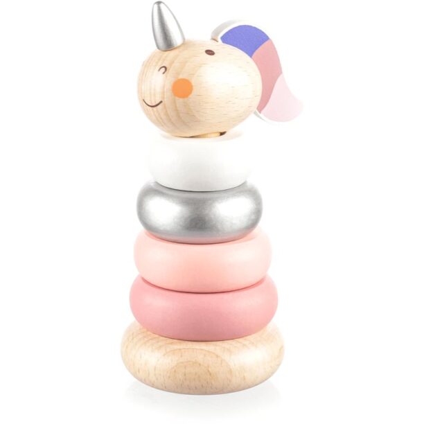 Zopa Wooden Unicorn inele inserabile din lemn Pink 1 buc preţ