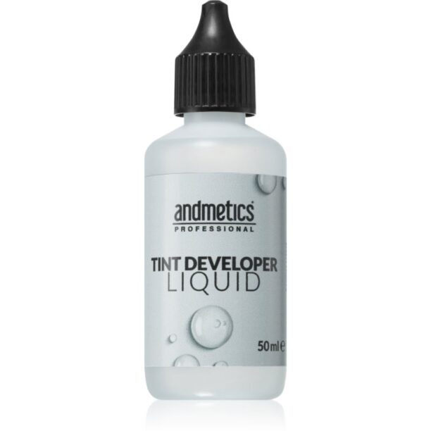 andmetics Professional Tint Developer Liquid emulsie activa pentru colorarea spencenelor si a genelor 50 ml preţ